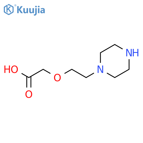 [2-(1-Piperazinyl)ethoxy]acetic acid structure