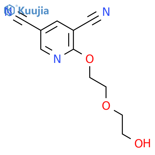 3,5-Pyridinedicarbonitrile, 2-[2-(2-hydroxyethoxy)ethoxy]- structure