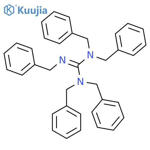 Guanidine, pentakis(phenylmethyl)- structure