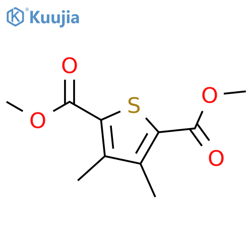 2,5-Thiophenedicarboxylic acid, 3,4-dimethyl-, dimethyl ester structure