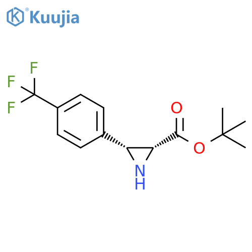 cis-tert-Butyl 3-(4-trifluoromethylphenyl)-aziridine-2-carboxylate structure