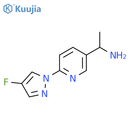 (1S)-1-[6-(4-fluoropyrazol-1-yl)-3-pyridyl]ethanamine structure