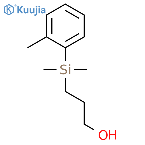 1-Propanol, 3-[dimethyl(2-methylphenyl)silyl]- structure