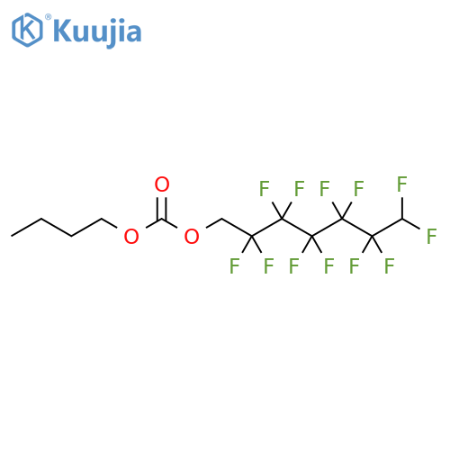 Butyl 1H,1H,7H-perfluorohexyl carbonate structure