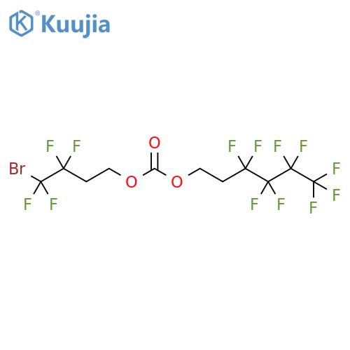4-Bromo-3,3,4,4-tetrafluorobutyl 1H,1H,2H,2H-perfluorohexyl carbonate structure