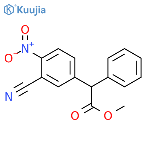 Methyl 2-(3-cyano-4-nitrophenyl)-2-phenylacetate structure