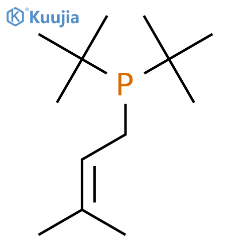 Di-tert-butyl(3-methyl-2-butenyl)phosphine structure