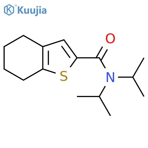 N,N-Diisopropyl-4,5,6,7-tetrahydro-1-benzothiophene-2-carboxamide structure