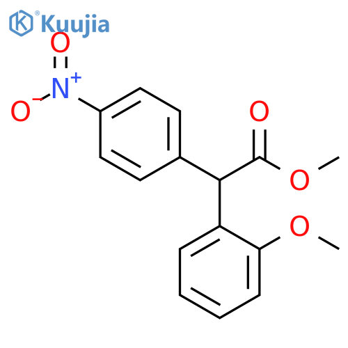 Methyl 2-(4-nitrophenyl)-2-(2-methoxyphenyl)acetate structure