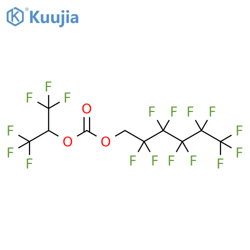 Hexafluoroisopropyl 1H,1H-perfluorohexyl carbonate structure