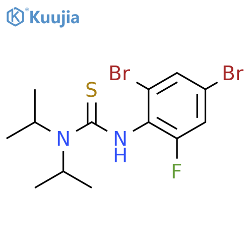 N'-(2,4-Dibromo-6-fluorophenyl)-N,N-diisopropylthiourea structure