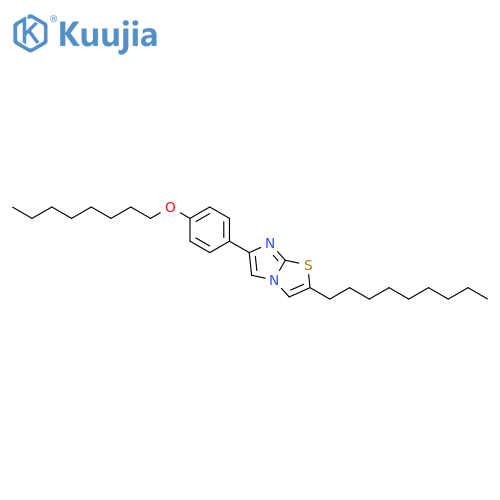Imidazo[2,1-b]thiazole, 2-nonyl-6-[4-(octyloxy)phenyl]- structure