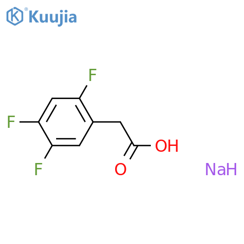 Sodium 2,4,5-trifluorophenylacetate structure