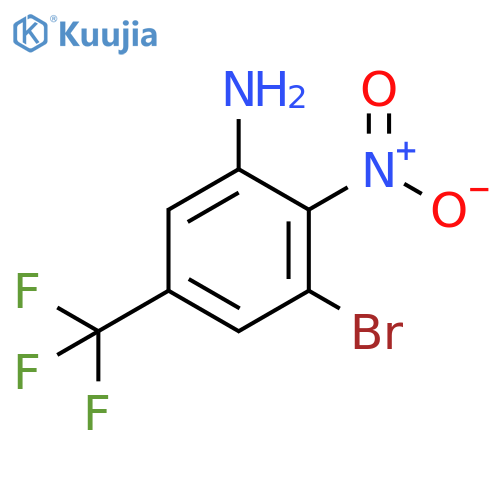 3-Bromo-2-nitro-5-(trifluoromethyl)aniline structure