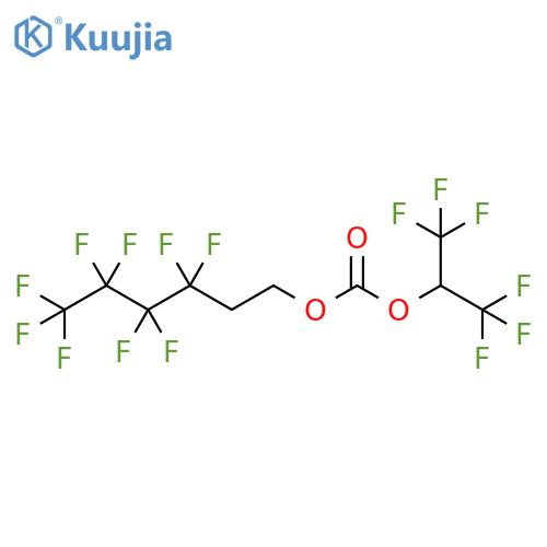 Hexafluoroisopropyl 1H,1H,2H,2H-perfluorohexyl carbonate structure