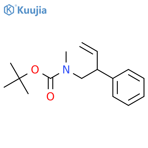 Carbamic acid, methyl(2-phenyl-3-butenyl)-, 1,1-dimethylethyl ester structure