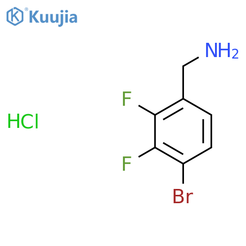 (4-Bromo-2,3-difluorophenyl)methanamine hydrochloride structure