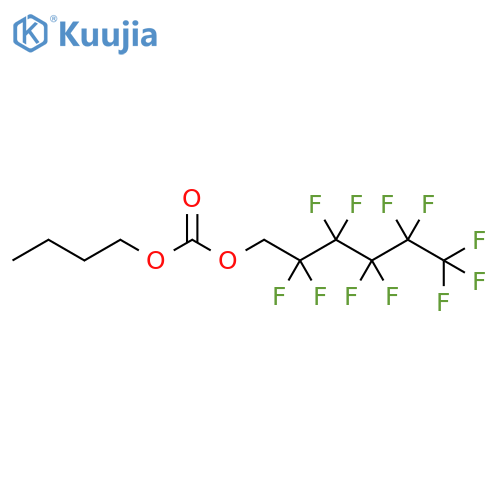 Butyl 1H,1H-perfluorohexyl carbonate structure