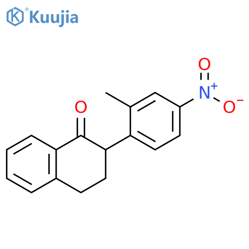 2-(2-Methyl-4-nitrophenyl)-3,4-dihydronaphthalen-1(2H)-one structure