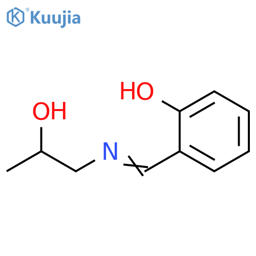 Phenol, 2-[[(2-hydroxypropyl)imino]methyl]- structure