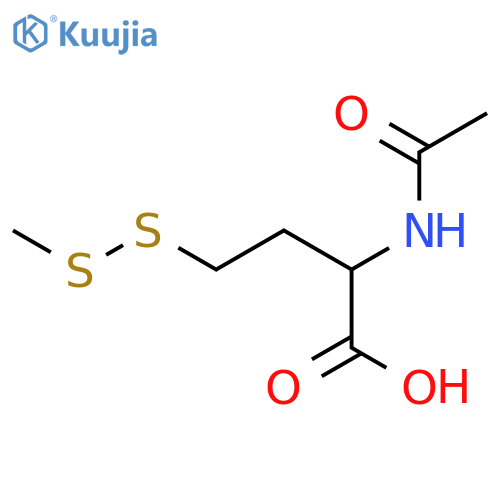 BUTANOIC ACID, 2-(ACETYLAMINO)-4-(METHYLDITHIO)- structure