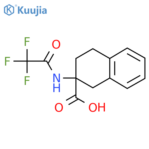 2-(2,2,2-Trifluoroacetamido)-1,2,3,4-tetrahydronaphthalene-2-carboxylic acid structure