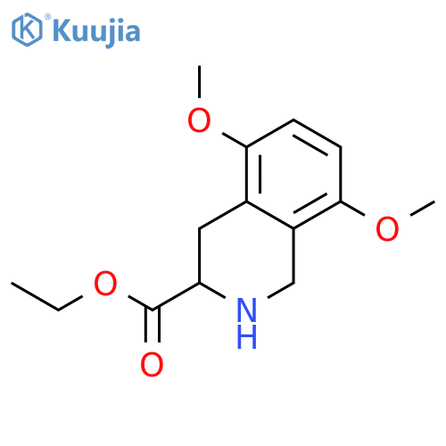 5,8-Dimethoxy-1,2,3,4-Tetrahydro-Isoquinoline-3-Carboxylic Acid Ethyl Ester structure