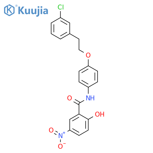 Benzamide, N-[4-[2-(3-chlorophenyl)ethoxy]phenyl]-2-hydroxy-5-nitro- structure