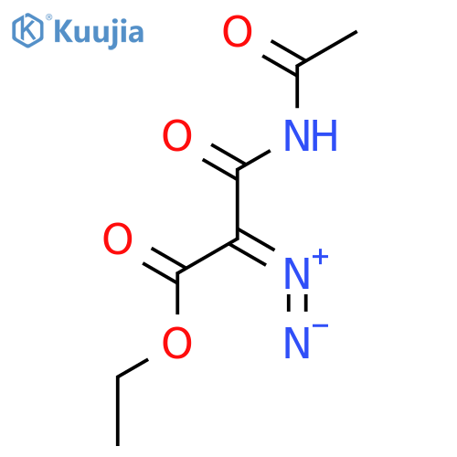 Propanoic acid, 3-(acetylamino)-2-diazo-3-oxo-, ethyl ester structure