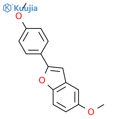 Benzofuran, 5-methoxy-2-(4-methoxyphenyl)- structure