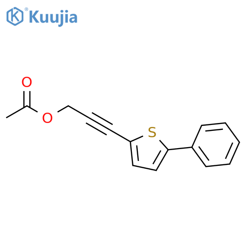 2-Propyn-1-ol, 3-(5-phenyl-2-thienyl)-, acetate structure