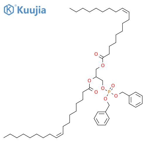 L-1,2-Di-O-oleoyl-glycerin-3-phosphorsaeure-dibenzylester structure