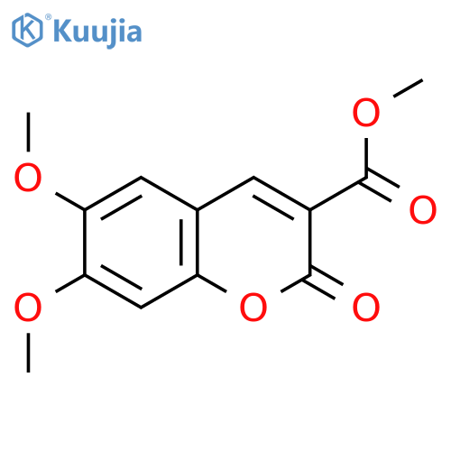 2H-1-Benzopyran-3-carboxylic acid, 6,7-dimethoxy-2-oxo-, methyl ester structure