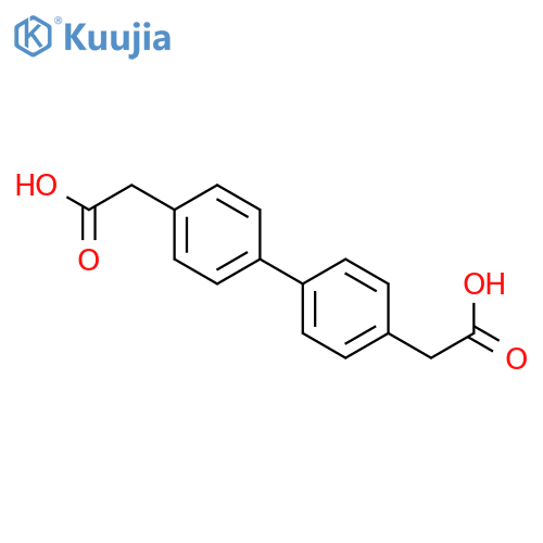 2-[4-[4-(carboxymethyl)phenyl]phenyl]acetic Acid structure