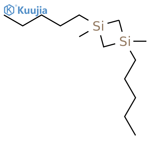 1,3-Disilacyclobutane, 1,3-dimethyl-1,3-dipentyl- structure