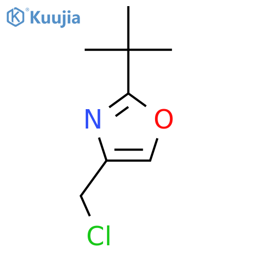 2-tert-butyl-4-(chloromethyl)-1,3-oxazole structure