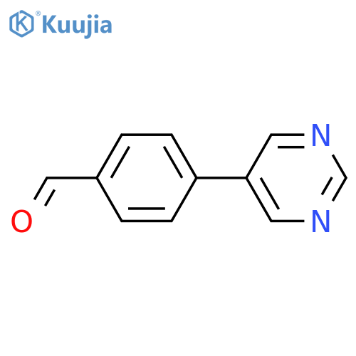 4-(pyrimidin-5-yl)benzaldehyde structure