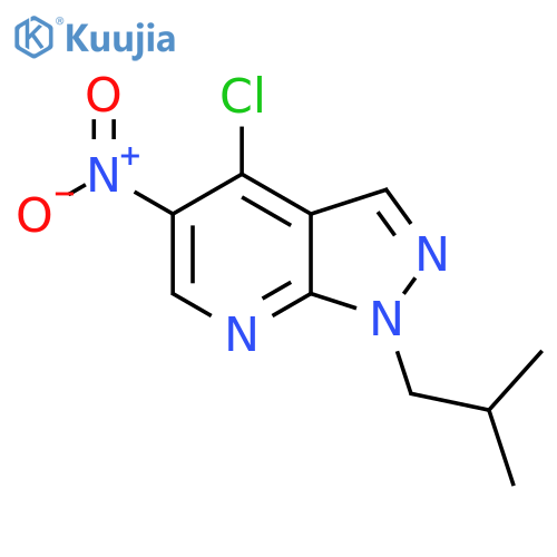 4-Chloro-1-(2-methylpropyl)-5-nitropyrazolo[3,4-b]pyridine structure