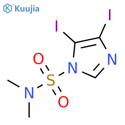 N,N-Dimethyl 4,5-Diiodo-1H-imidazole-1-sulfonamide structure