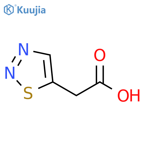 2-(1,2,3-thiadiazol-5-yl)acetic acid structure
