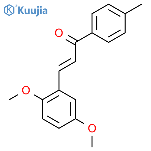 (2E)-3-(2,5-Dimethoxyphenyl)-1-(4-methylphenyl)prop-2-en-1-one structure