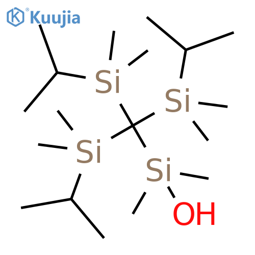 Silanol, dimethyl[tris[dimethyl(1-methylethyl)silyl]methyl]- structure