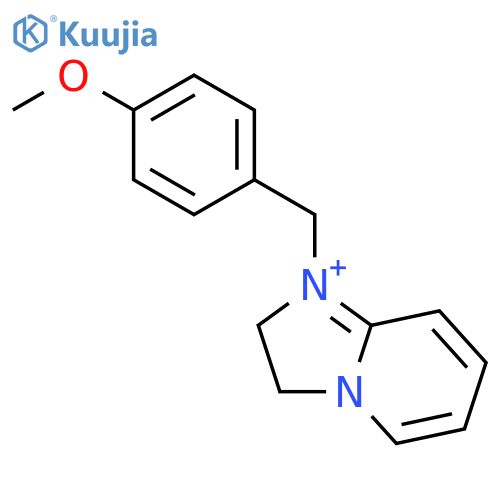 1-(4-Methoxybenzyl)-2,3-dihydro-imidazo[1,2-a]pyridin-1-ium structure
