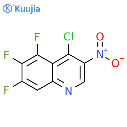 4-Chloro-5,6,7-trifluoro-3-nitroquinoline structure