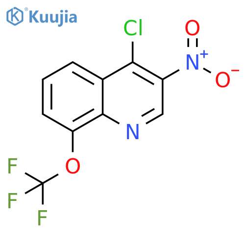 4-chloro-3-nitro-8-(trifluoromethoxy)quinoline structure