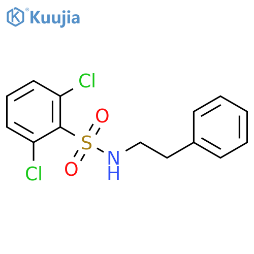 2,6-dichloro-N-(2-phenylethyl)benzene-1-sulfonamide structure