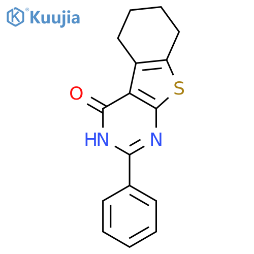 2-phenyl-5,6,7,8-tetrahydro[1]benzothieno[2,3-d]pyrimidin-4(3H)-one structure