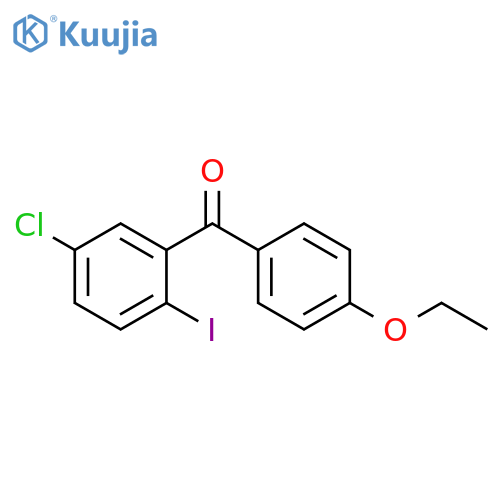 Methanone, (5-chloro-2-iodophenyl)(4-ethoxyphenyl)- structure
