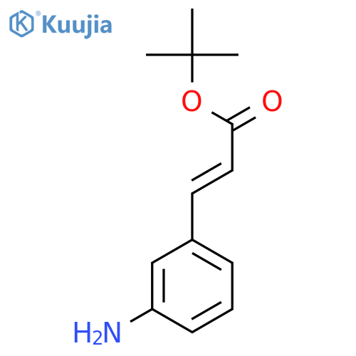 tert-butyl (2E)-3-(3-aminophenyl)prop-2-enoate structure