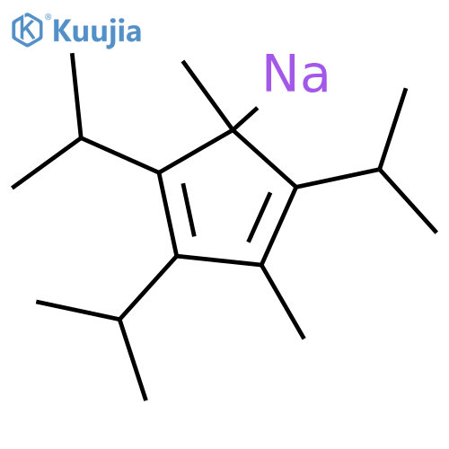 Sodium, [1,3-dimethyl-2,4,5-tris(1-methylethyl)-2,4-cyclopentadien-1-yl]- structure